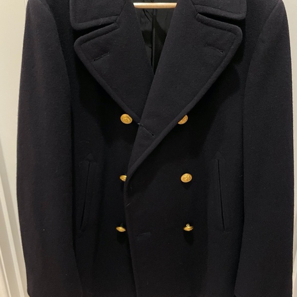 U.S NAVY Vietnam WAR ERA Officers Pea Coat  Blue/Size 40R in Rare Mint condition - Picture 1 of 8